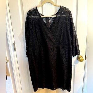 Lane Bryant Black Lace Dress in Size 20